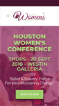 Mobile Screenshot of houstonwomenconference.com